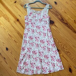 Ann Taylor Pink Floral Pattern Dress